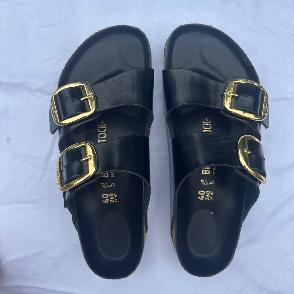Birkenstock Big Buckle Arizona Patent Leather